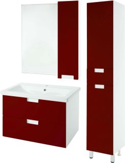 Зеркало-шкаф Bellezza Пегас 90см правый красный 00000008065